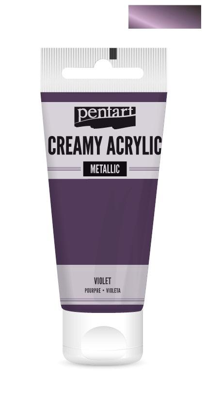 Pentart Creamy Acrylic 60ml - lila - Bastelschachtel - Pentart Creamy Acrylic 60ml - lila