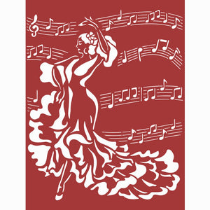 Schablone 20x25cm - Desire dancer - Bastelschachtel - Schablone 20x25cm - Desire dancer