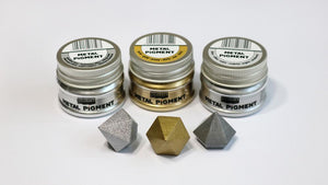 Pentart Metall Pigment 20g - kupfer - Bastelschachtel - Pentart Metall Pigment 20g - gold - Bastelschachtel - Pentart Metall Pigment 20g - gold