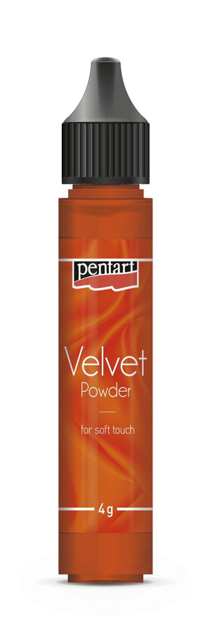 Pentart Samtpulver 4g - orange - Bastelschachtel - Pentart Samtpulver 4g - orange