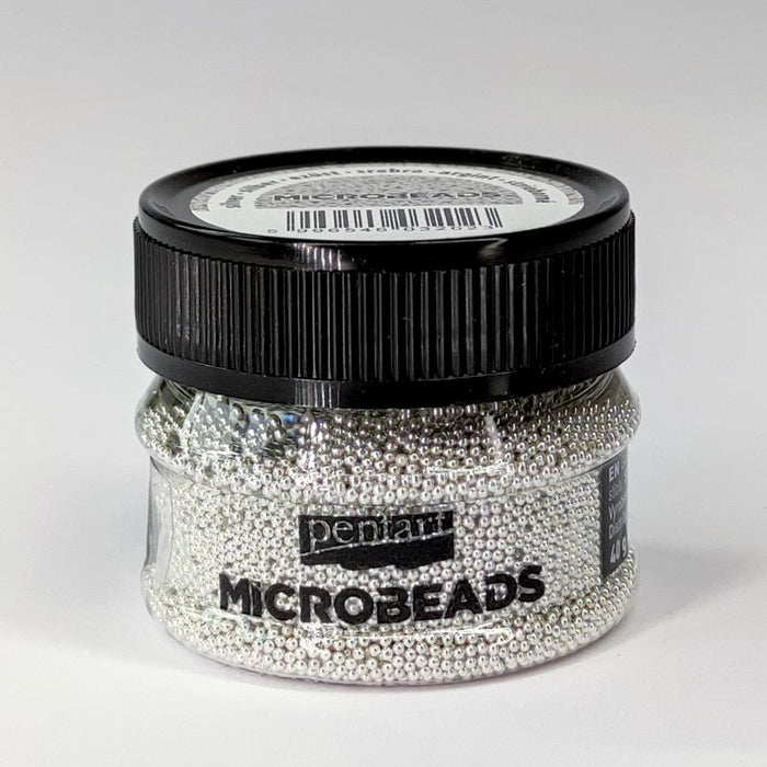 Pentart Streuperlen 40g - silber