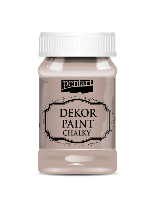 Pentart Dekor Paint Chalky matt 100ml - vintage braun - Bastelschachtel - Pentart Dekor Paint Chalky matt 100ml - vintage braun