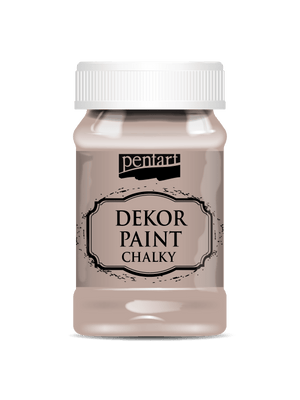 Pentart Dekor Paint Chalky matt 100ml - vintage braun - Bastelschachtel - Pentart Dekor Paint Chalky matt 100ml - vintage braun