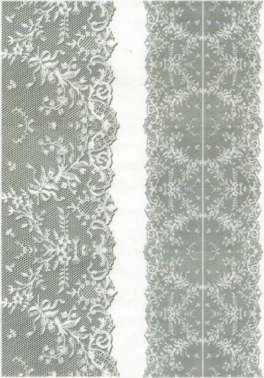 Motiv Transparentpapier A4 - White laces 1. - Bastelschachtel - Motiv Transparentpapier A4 - White laces 1.