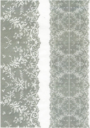 Motiv Transparentpapier A4 - White laces 1. - Bastelschachtel - Motiv Transparentpapier A4 - White laces 1.