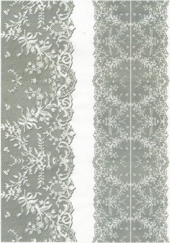 Motiv Transparentpapier A4 - White laces 1.