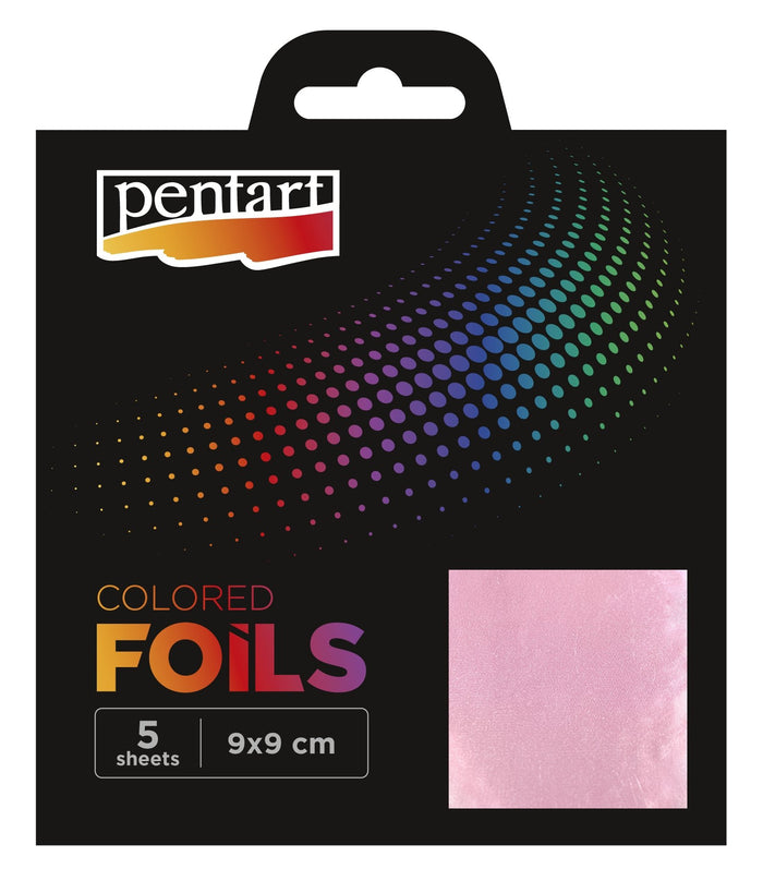 Metallfolien Set 9x9cm - hell lila