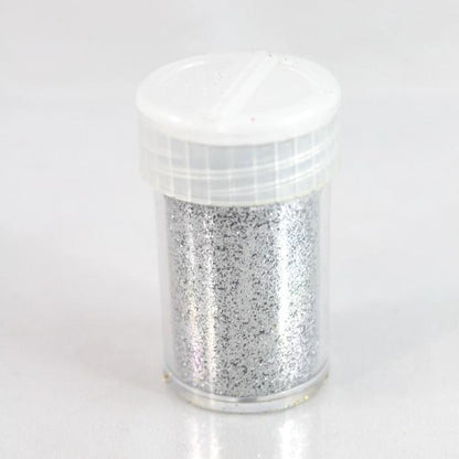 Glitterpulver 15g - silber - Bastelschachtel - Glitterpulver 15g - silber