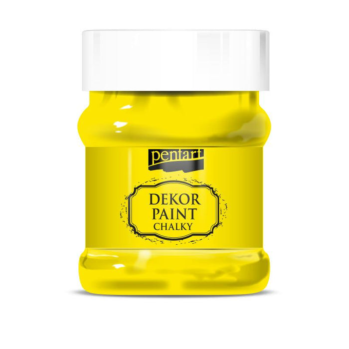 Pentart Dekor Paint Chalky matt 230ml - zitronengelb