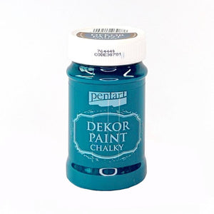 Pentart Dekor Paint Chalky matt 100ml - marineblau - Bastelschachtel - Pentart Dekor Paint Chalky matt 100ml - marineblau
