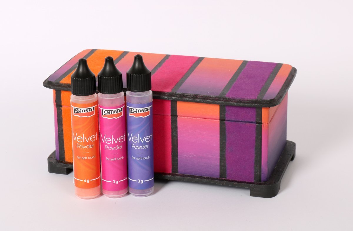 Pentart Samtpulver 3g - pink - Bastelschachtel - Pentart Samtpulver 3g - pink