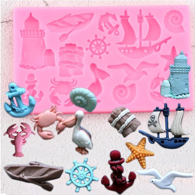 Silikonform - Maritim life - Bastelschachtel - Silikonform - Maritim life