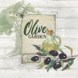 Serviette - Olive garden - Bastelschachtel - Serviette - Olive garden
