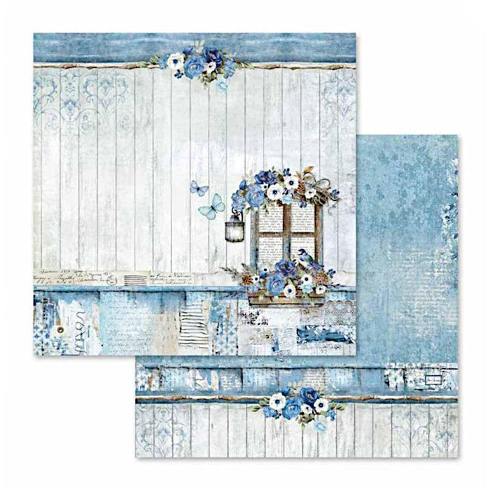 Scrapbook Papier 30,5x30,5cm -  Blue land window
