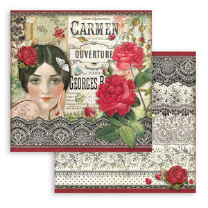 Scrapbook Papier 30,5x30,5cm - Desire Carmen - Bastelschachtel - Scrapbook Papier 30,5x30,5cm - Desire Carmen