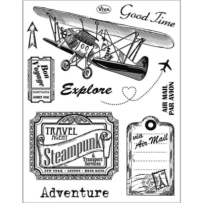 Silikonstempel - 14x18cm - Adventure - Bastelschachtel - Silikonstempel - 14x18cm - Adventure