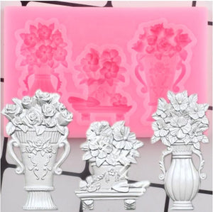 Silikonform - Flower vase - Bastelschachtel - Silikonform - Flower vase