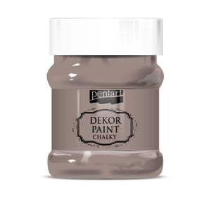 Pentart Dekor Paint Chalky matt 230ml - milchschokolade - Bastelschachtel - Pentart Dekor Paint Chalky matt 230ml - milchschokolade
