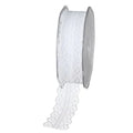 Dekoband Spitze 28mm, weiß - Bastelschachtel - Dekoband Spitze 28mm, weiß