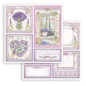 Scrapbook Papier 30,5x30,5cm - Provence cards - Bastelschachtel - Scrapbook Papier 30,5x30,5cm - Provence cards