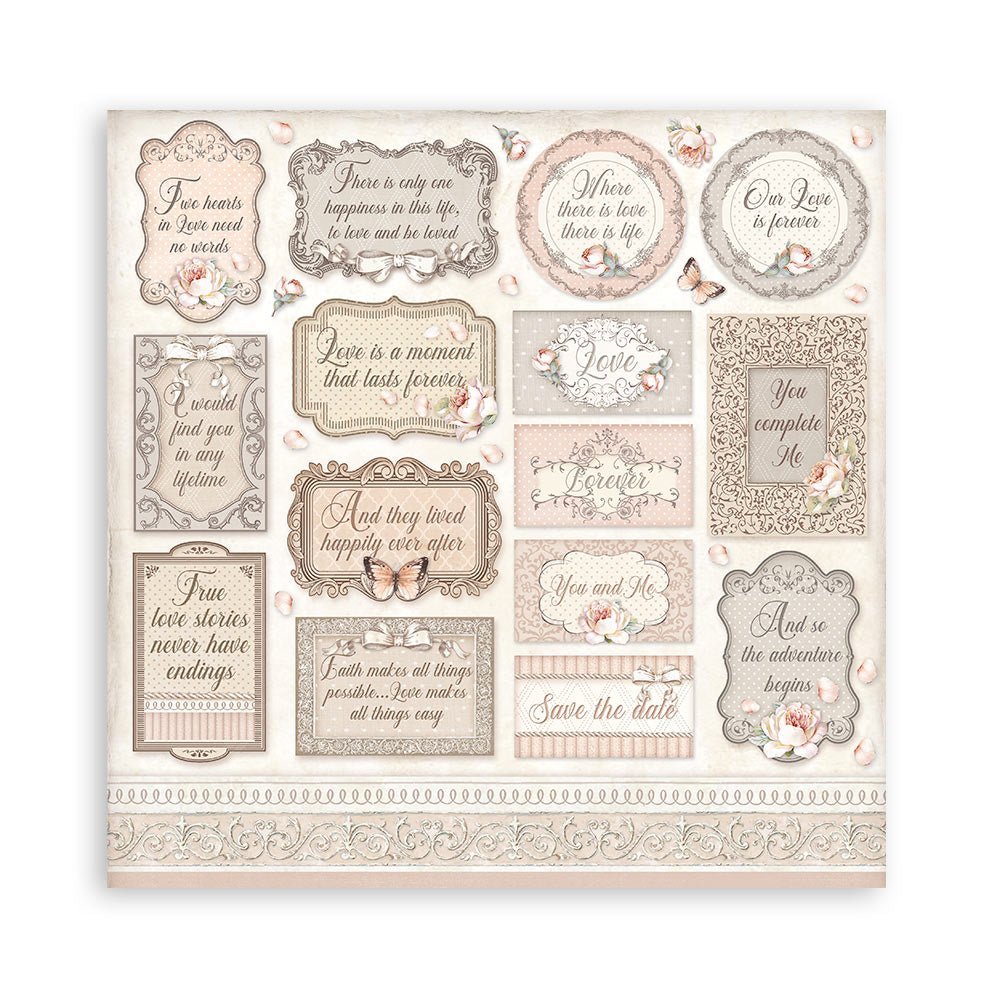 Scrapbook Papierblock 12"x12" - You and Me - Bastelschachtel - Scrapbook Papierblock 12"x12" - You and Me