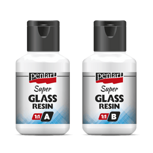 Pentart Super Glasharz 2x125ml - Bastelschachtel - Pentart Super Glasharz 2x125ml