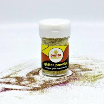 Glitterpulver 15g - antikgold - Bastelschachtel - Glitterpulver 15g - antikgold