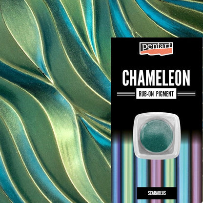 Pentart Rub-on Pigment chamäleon - scarabeus - Bastelschachtel - Pentart Rub-on Pigment chamäleon - scarabeus