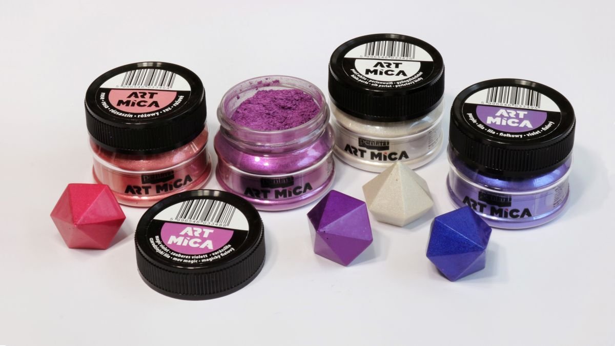 Pentart Art Mica Effekt-Glitterpulver - lila - Bastelschachtel - Pentart Art Mica Effekt-Glitterpulver - lila