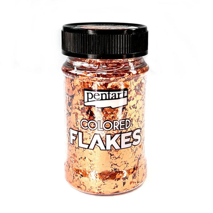 Pentart Colored Flakes rosegold 1g