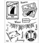 Silikonstempel - 14x18cm - Journey - Bastelschachtel - Silikonstempel - 14x18cm - Journey