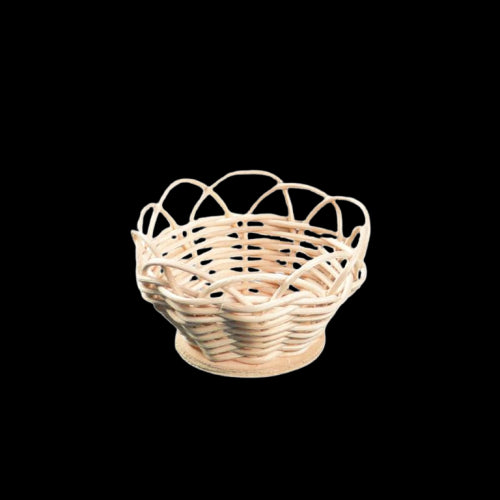 Bastelset aus Peddigrohr - Körbchen mit abgerundetem Rand - Bastelschachtel