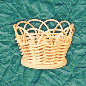 Bastelset aus Peddigrohr - Körbchen mit abgerundetem Rand - Bastelschachtel - Bastelset aus Peddigrohr - Körbchen mit abgerundetem Rand