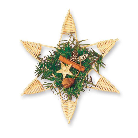 Bastelset aus Peddigrohr - Weihnachtsstern - Bastelschachtel - Bastelset aus Peddigrohr - Weihnachtsstern