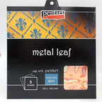 Blattmetall Set 14x14cm - deko V02 - Bastelschachtel