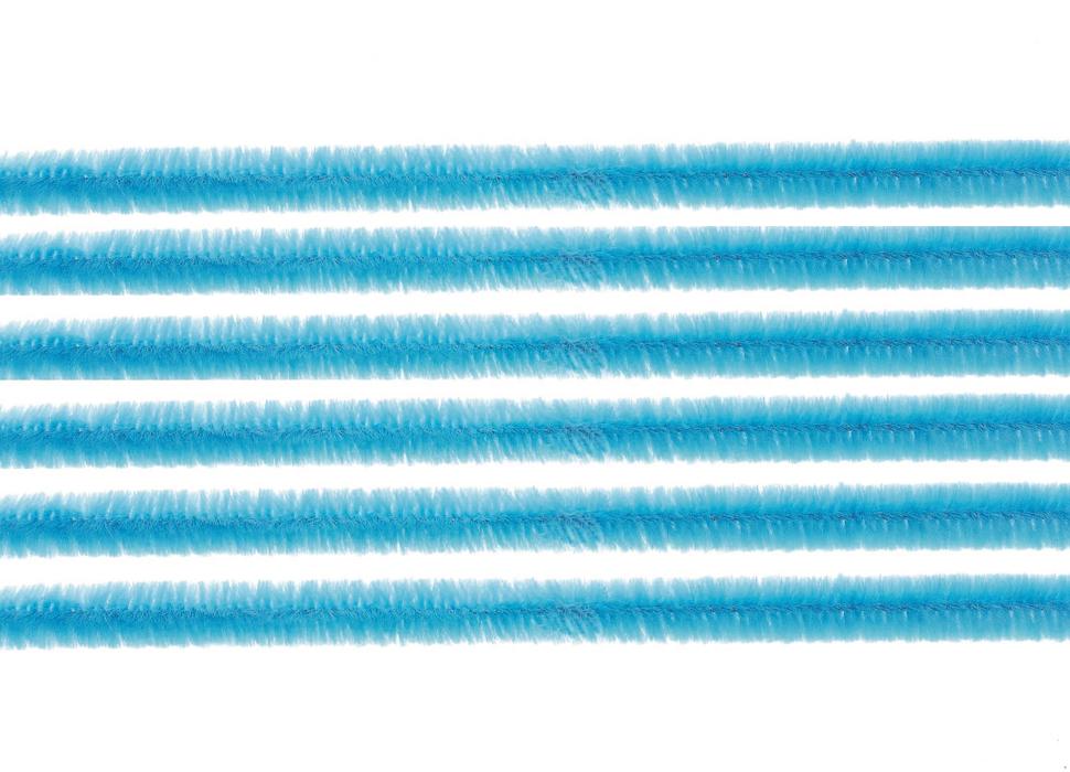 Chenilledraht / Biegeplüsch hellblau - Bastelschachtel - Chenilledraht / Biegeplüsch hellblau