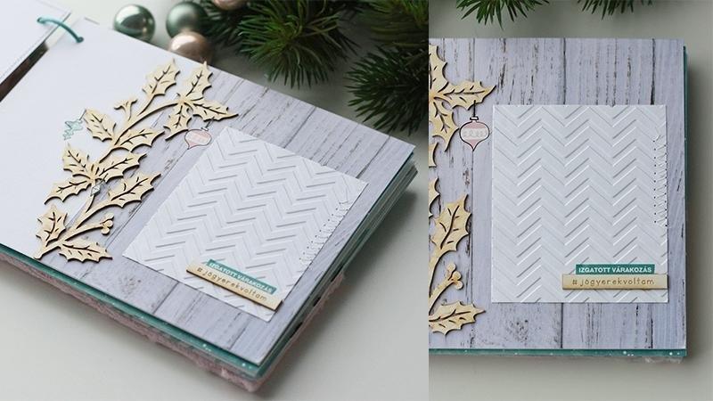 Chipboard - Christmas holly - Bastelschachtel