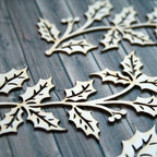 Chipboard - Christmas holly - Bastelschachtel