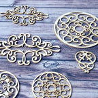 Chipboard - Gothic ornaments - Bastelschachtel