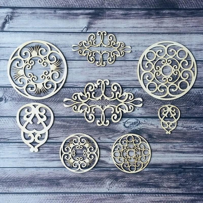 Chipboard - Gothic ornaments