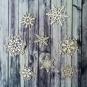 Chipboard - Snowflakes filigran - Bastelschachtel - Chipboard - Snowflakes filigran
