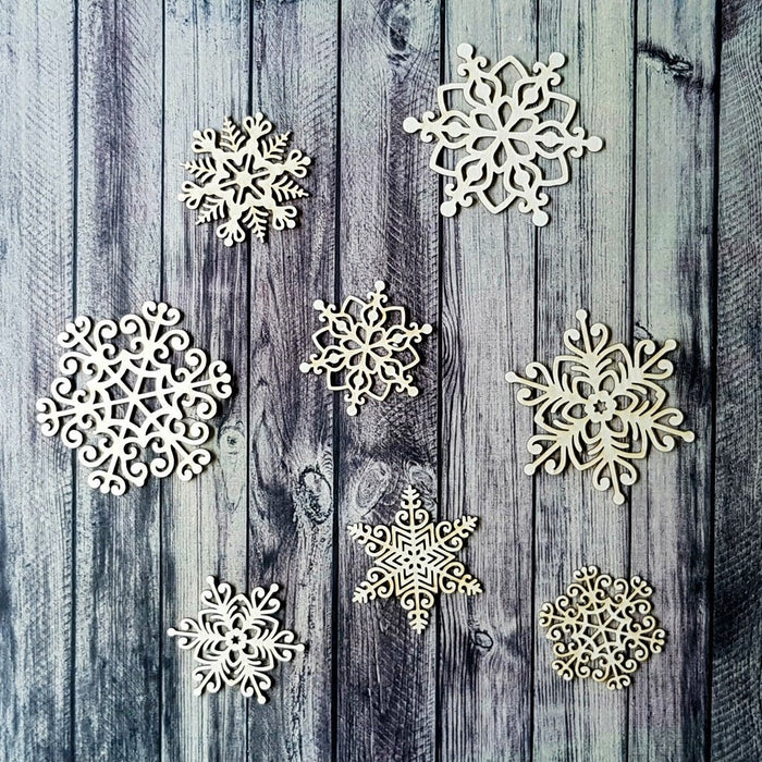 Chipboard - Snowflakes filigran