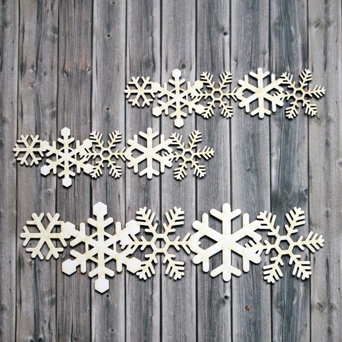 Chipboard - Snowflakes garland