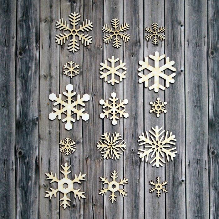 Chipboard - Snowflakes
