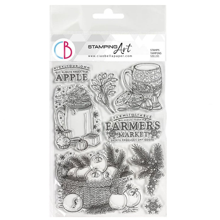 Silikonstempel - 15x20cm - Pick your own apple