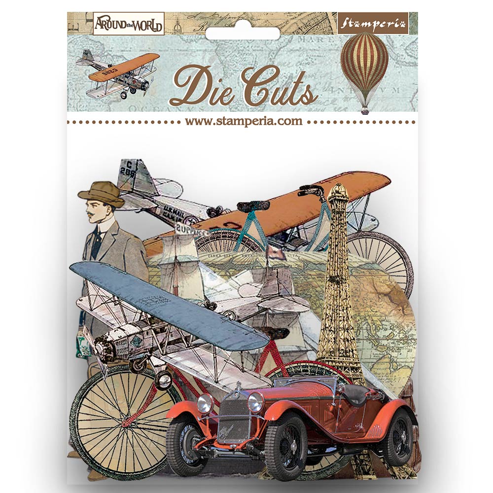 Die Cuts - Around the world - Bastelschachtel - Die Cuts - Around the world