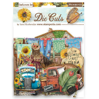 Die Cuts - Sunflower Art - Bastelschachtel - Die Cuts - Sunflower Art