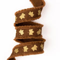 Dekoband Herbstblätter 23mm braun-gold - Bastelschachtel