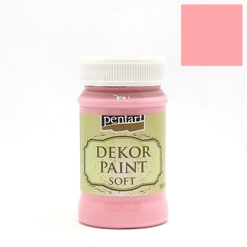 Dekor Paint Soft matt 100ml - baby pink - Bastelschachtel - Dekor Paint Soft matt 100ml - baby pink