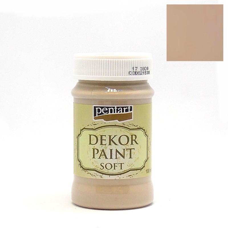 Dekor Paint Soft matt 100ml - cappuccino - Bastelschachtel - Dekor Paint Soft matt 100ml - cappuccino